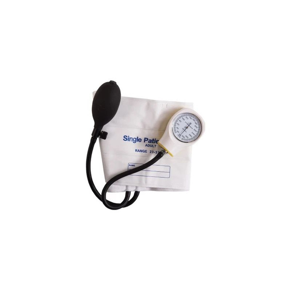 Mabis - 06-148-196 - Aneroid Sphygmomanometer Unit Large Adult Cuff Vinyl 31 To 40 Cm Pocket - Box/5