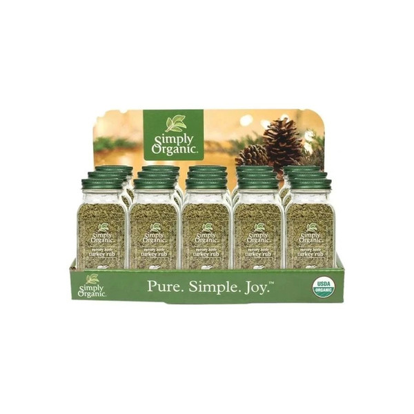 Simply Organic - 19037 - Turkey Rub Holiday Countertop Display 15 Ct. - Package/1