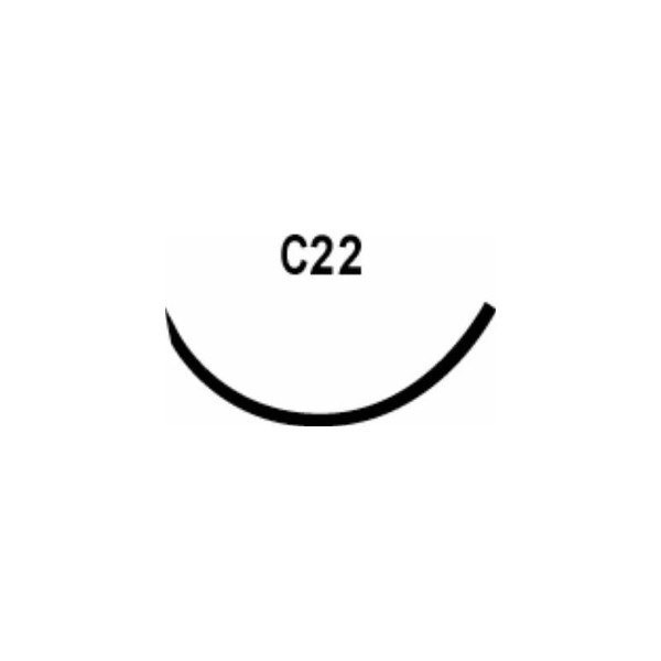 Surgical Specialties - Look - 915B - Nonabsorbable Suture With Needle Nylon C - 22 3/8 Circle Reverse Cutting Size 6 - 0 Monofilament - Dozen/12