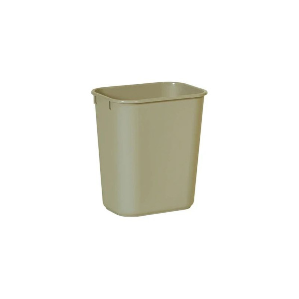 Rj Schinner - Deskside - Fg295500Beig - Co - Trash Can 13 - 5/8 Quart Rectangular Beige Lldpe Open Top - Each