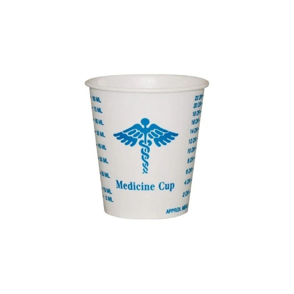 Rj Schinner - Solo - R3-43107 - Co - Graduated Medicine Cup 3 Oz Medical Print Wax Coated Paper Disposable - Case/5000