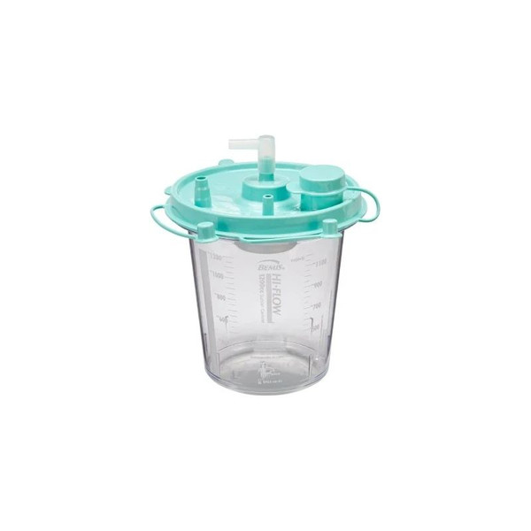 Bemis Healthcare - Hi-Flow - 484410 - Rigid Suction Canister 1200 Ml Pour Lid - Each