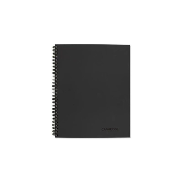 Cambridge Sensors - Mea-06066 - Wirebound Guided Quicknotes Notebook, 1 - Subject, List - Management Format, Dark Gray Cover, (80) 11 X 8.5 Sheets - Each