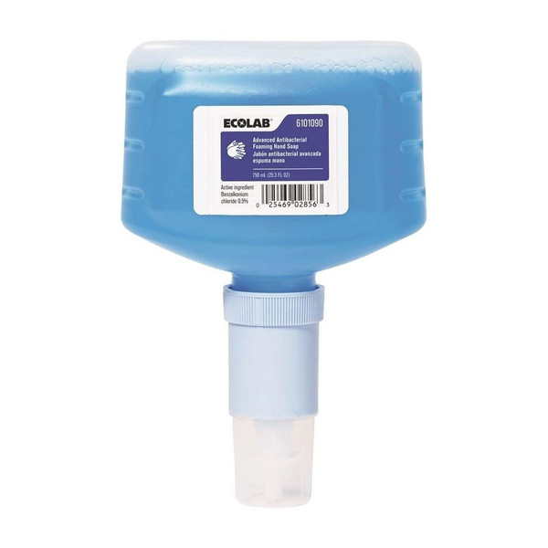 Ecolab - Advanced - 6101090 - Antibacterial Soap Foaming 750 Ml Dispenser Refill Bottle Floral Scent - Case/6