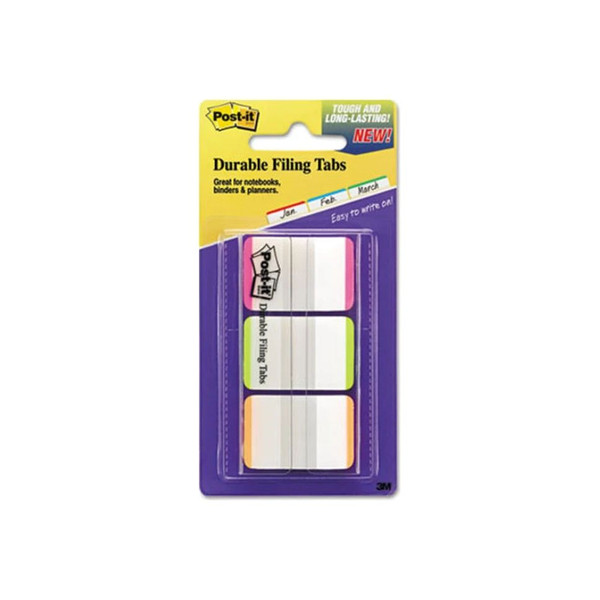 3M - Mmm-686Lpgo - 1 Lined Tabs, 1/5 - Cut, Assorted Bright Colors, Wide - Package/1