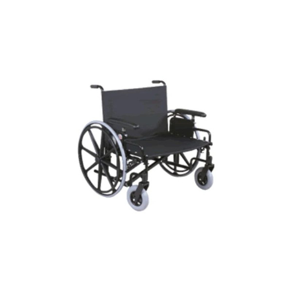 Graham Field - Regency Xl 2000 Heavy Duty - 67342250 - Health Products Bariatric Wheelchair Dual Axle Full Length Arm Swing - Away Elevating Legrest Black Upholstery 34 Inch Seat Width Adult 700 Lbs Weight Capacity - Each