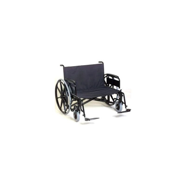 Graham Field - Regency Xl 2000 Heavy Duty - 67242240 - Health Products Bariatric Wheelchair Dual Axle Full Length Arm Swing - Away Footrest Black Upholstery 24 Inch Seat Width Adult 700 Lbs Weight Capacity - Each
