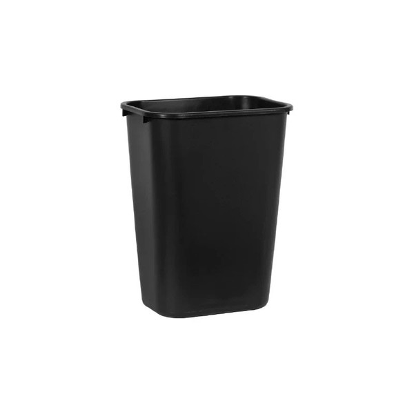 Rj Schinner - Deskside - Fg295700Bla - Co - Trash Can 41 - 1/4 Quart Rectangular Black Lldpe Open Top - Case/12