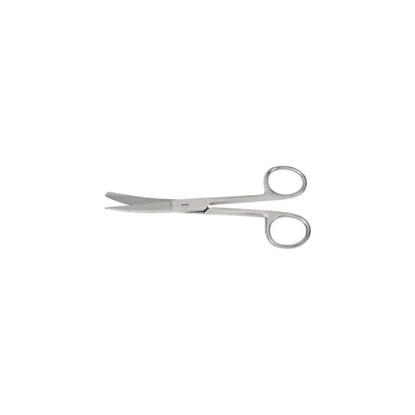 Mckesson - 43-2-363 - Operating Scissors 5 - 1/2 Inch Length Office Grade Stainless Steel Finger Ring Handle Sharp Tip / Blunt - Each