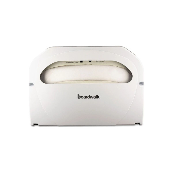 Lagasse - Boardwalk - Bwkkd100 - Toilet Seat Cover Dispenser White Plastic 250 Count Wall Mount - Each