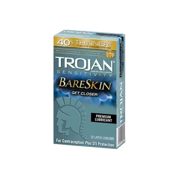 Church & Dwight - 10022600926747 - Trojan Sensitivity Bareskin Condom, Lubricated, Latex - Each