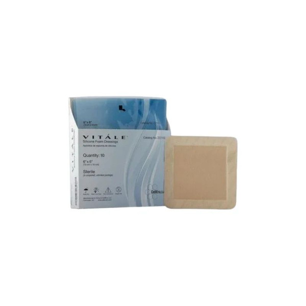 Cellera - 20234 - Vitale Silicone Super - Absorbent Dressings, 3.5" X 4" - Box/10