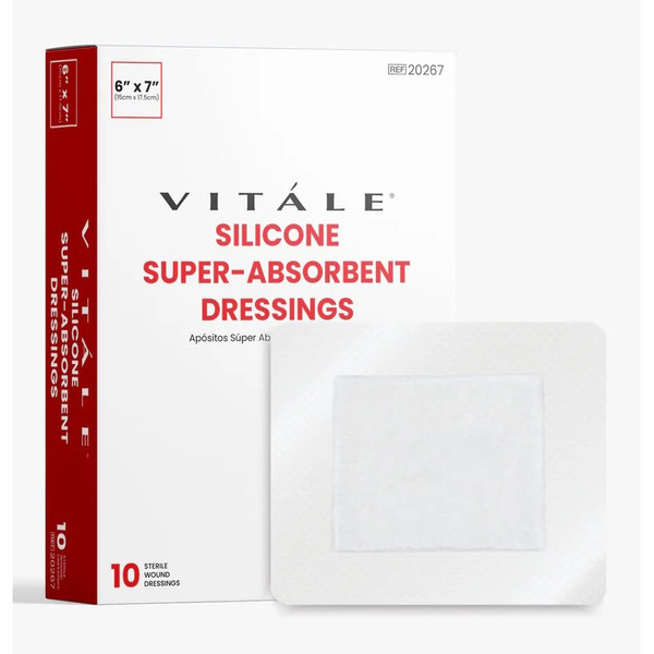 Cellera - Vital Remedy - 20292 - Vitale Silicone Sacral Super-Absorbent Dressing, Small 