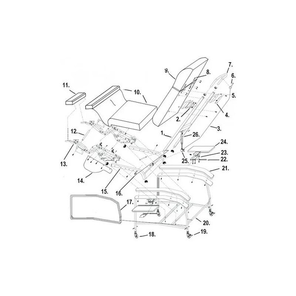 Drive Devilbiss Healthcare - D577Seat-J - Medical Seat W/Attached Legrest,Jade - Each