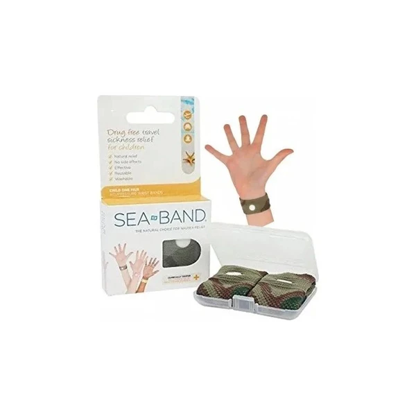 Emerson Healthcare - Sea-Band - 00560 - Wrist Band, Child, Camouflage, Natural Relief, Reusable - Each