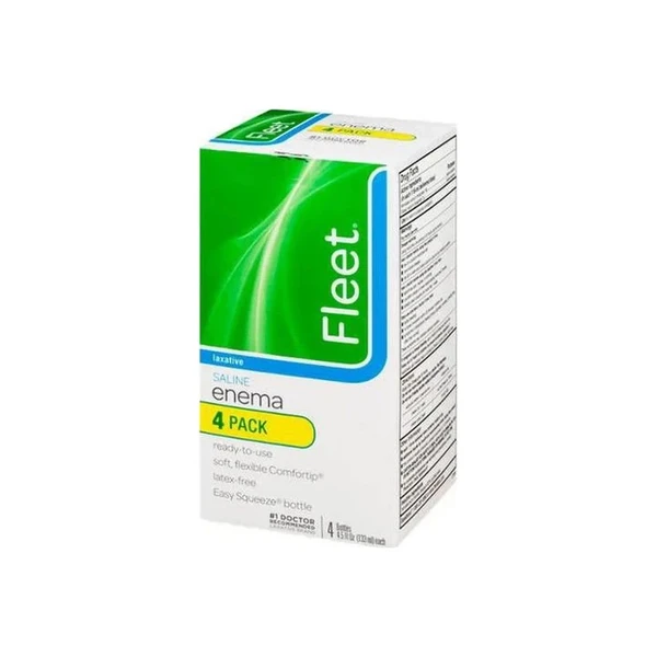 Medtech Laboratories - 20164 - Fleet Laxative Saline Enema, 4 - 4.5 Oz Bottles. - Box/4