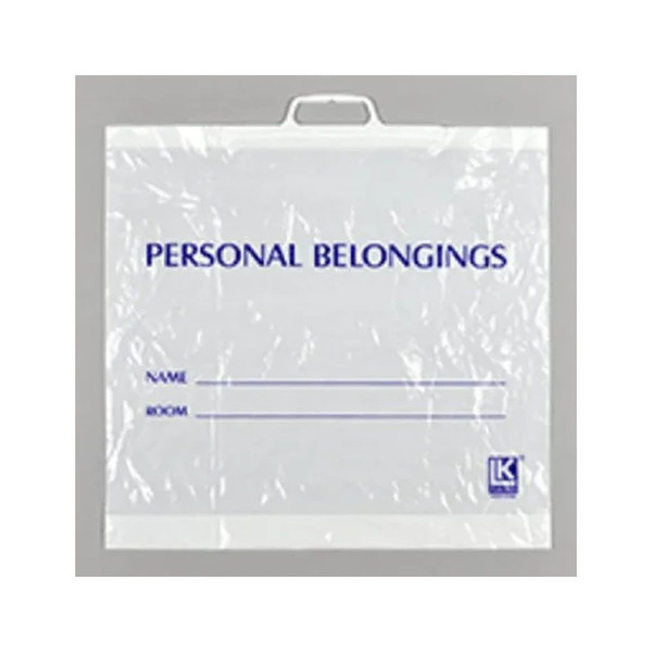 Elkay Plastics - Pb19183hw - White Opaque Personal Belongings Bag With Snap Handle - Case/200