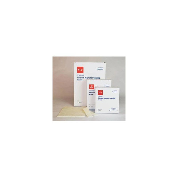 Focus Health Group - Zenifiber - 60022 - Calcium Alginate Wound Dressing, 2" X 2". - Box/10