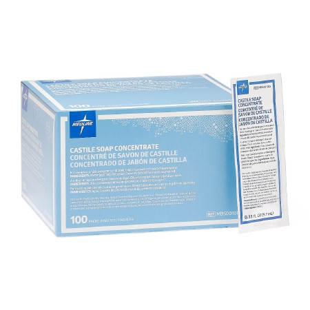 Medline - Mds001005 - Medline Castile Soap Concentrate Cleaning Agent 9Ml Packet - EA/1