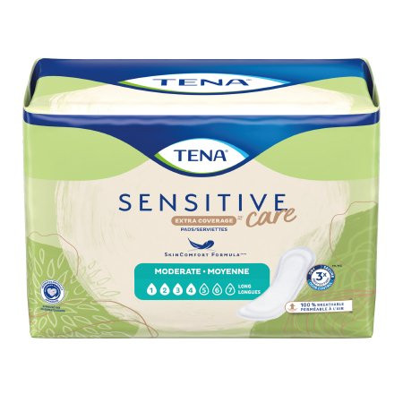 Essity - Tena Sensitive Care Extra Coverage Long - 54375 - Pad Incont Moderate Lng - BG/60