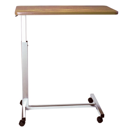 Drive Devilbiss Healthcare - 16012Hcgw - Table Overbed Chrome H Brace W/Gunstock Walnut Top - EA/1