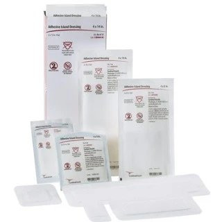 Cardinal Health - Med - Cdds045S - Cardinal Health Adhesive Island Dressing, Sterile, 4" X 5" - CA/200