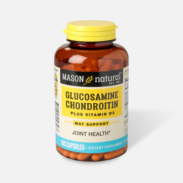 Mason Vitamins - 1585160 - Glucosamine Chondroitin Plus Vitamin D3 2000Iu Capsules, 160 Count - EA/1