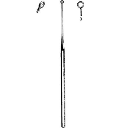 Sklar - Merittm - 98167 - Curette Ear Buck Blnt Angl Sz3 - EA/1