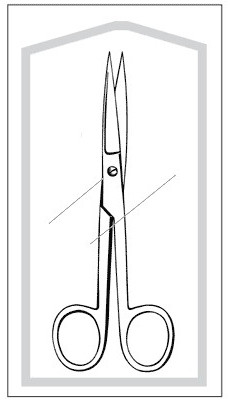 Sr Instruments - Merittm - 962523M - Scissor Or Str Strt/Strt S/Stl 5 1/2" - CS/25