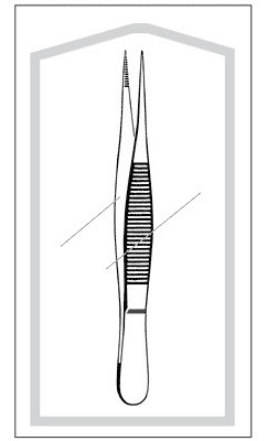 Sr Instruments - Merittm - 962412M - Forcep Splint Str S/Stl 4 1/2" - BX/25