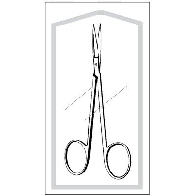 Sr Instruments - Merittm - 962505M - Scissor Iris Strt 4 1/2" - CS/25