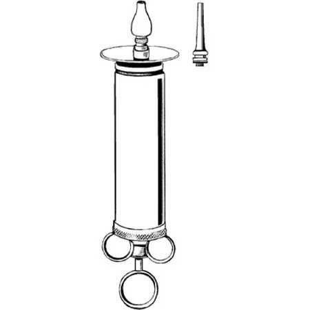 Sr Instruments - Merittm - 98243 - Syringe Metal W/Tips Shield2Oz - EA/1