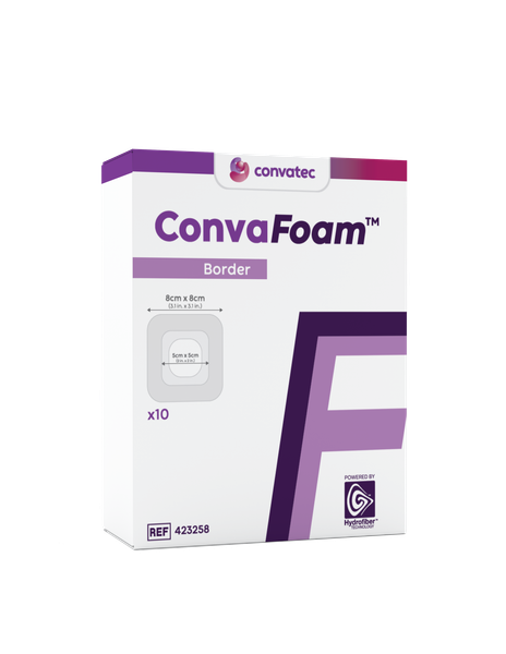 Convatec - 423360 - Convafoam Non Adhesive Hydrofiber Foam Dressing 7 9 X 7 9 - BX/5