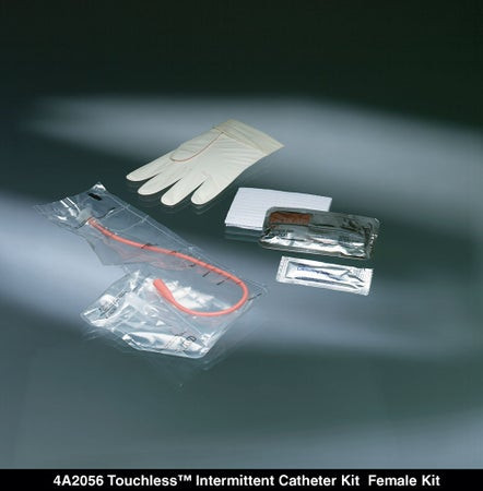 Bard Rochester - 4a3055 - Touchless Female Red Rubber Intermittent Catheter Kit 14 Fr 550 Ml - EA/1