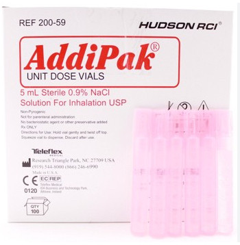 Medline - Hudrhud59u - Addipak Full Normal Saline 5ml - CA/1000