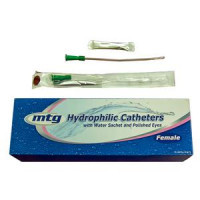 Hr Healthcare - 81414 - Mtg Hydrophilic Straight Tip Female Intermittent Catheter, 14 Fr, 6 Vinyl Catheter With Sterile Water Sachet And Handling Sleeve - EA/1