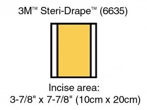 3M - 6635 - Healthcare Ioban 2 Antimicrobial Incise Drape 10 Cm X 20 Cm - Each