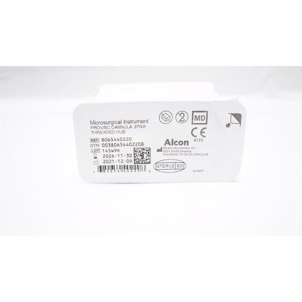 Alcon Labs - 8065440220 - Alcon Microsurgical Instrument Provisc Cannula 27Ga Threaded Hub (Box Of 10) - Box of 10