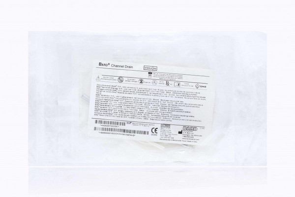 Bard Rochester - 072235 - Bard Channel Drain 24 Fr. Round Hubless Full Fluted Silicone - Each