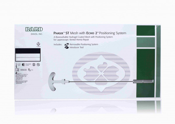 Bard Rochester - 1210015 - Bard Phasix St Mesh W/ Echo 2 Positioning System 15Cm (6") - Each