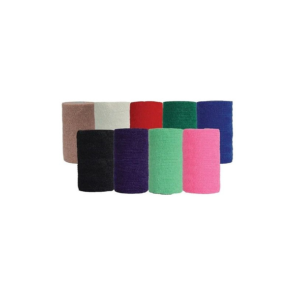 Andover - Powerflex - 3720Bl-024 - Coated Products - Cohesive Bandage 2 Inch X 6 Yard Self - Adherent Closure Blue Nonsterile 23 Lbs Tensile Strength