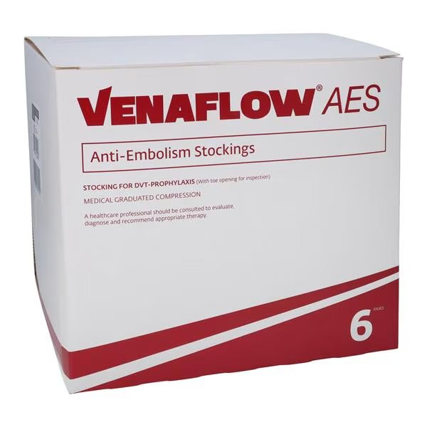 Djo Djorthopedics - Venaflow Aes - 501L-4 - Anti - Embolism Stocking Thigh High Large / Long White Inspection Toe