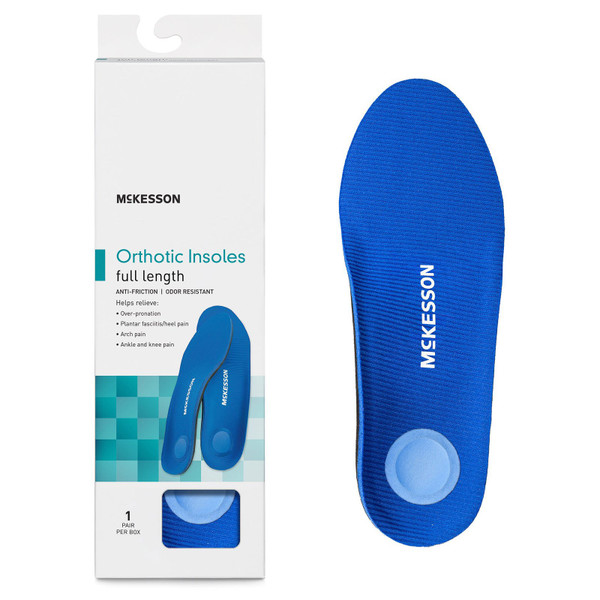 Mckesson - 16-1005-01E - Insole, Ortho Full Lngth E Men8 - 8.10 - 10.5