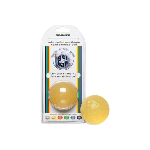Fabrication Enterprises - Cando - 10-1491 - Squeeze Ball Yellow Standard Size X - Light Resistance