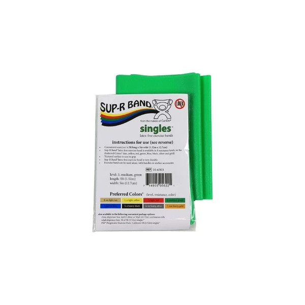 Fabrication Enterprises - Cando - 10-6303 - Sup - R Band Latex Free Exercise Strip