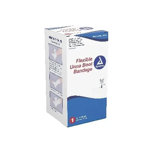 Dynarex - 3454 - Unna Boot 4 Inch X 10 Yard Gauze Zinc Oxide Nonsterile