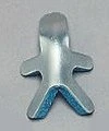 Brownmed - Plastalume - 10801 - Finger Splint Adult Small Bendable Prong Closure Left Or Right Hand Blue / Silver