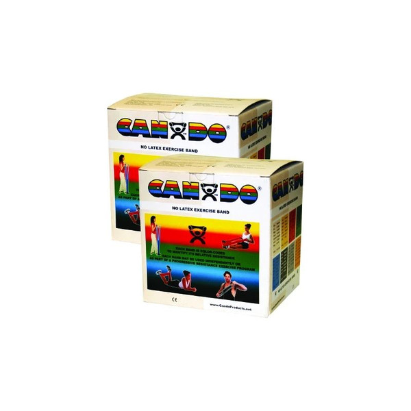 Fabrication Enterprises - Cando - 10-5650 - Exercise Resistance Band Tan 5 Inch X 50 Yard 2X - Light