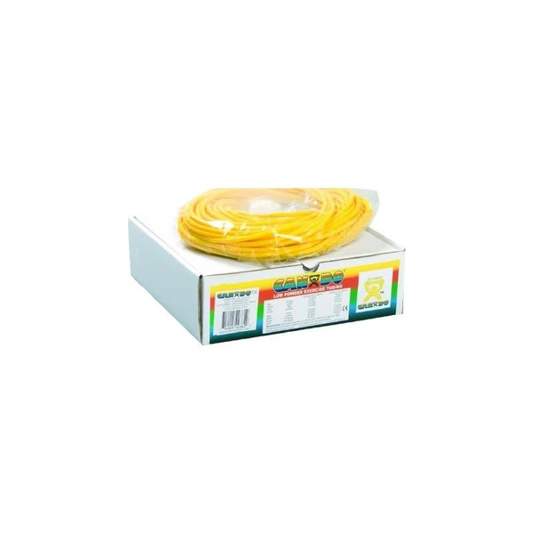 Fabrication Enterprises - Cando - 10-5529 - Exercise Resistance Tubing Set Low Powder Yellow / Red Green Blue Black 100 Foot Length X - Light To Heavy