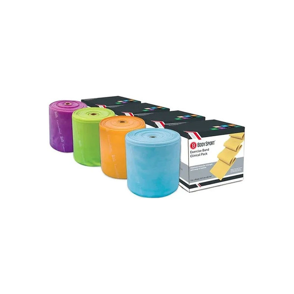 Body Sport - 50Org - Bulk Exercise Bands - 50 Yd Roll